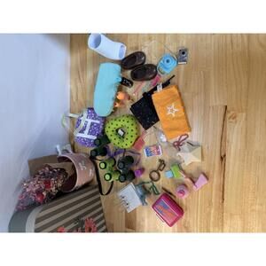 American Girl and other brand miscellaneous accessory lot for 18 inch dolls